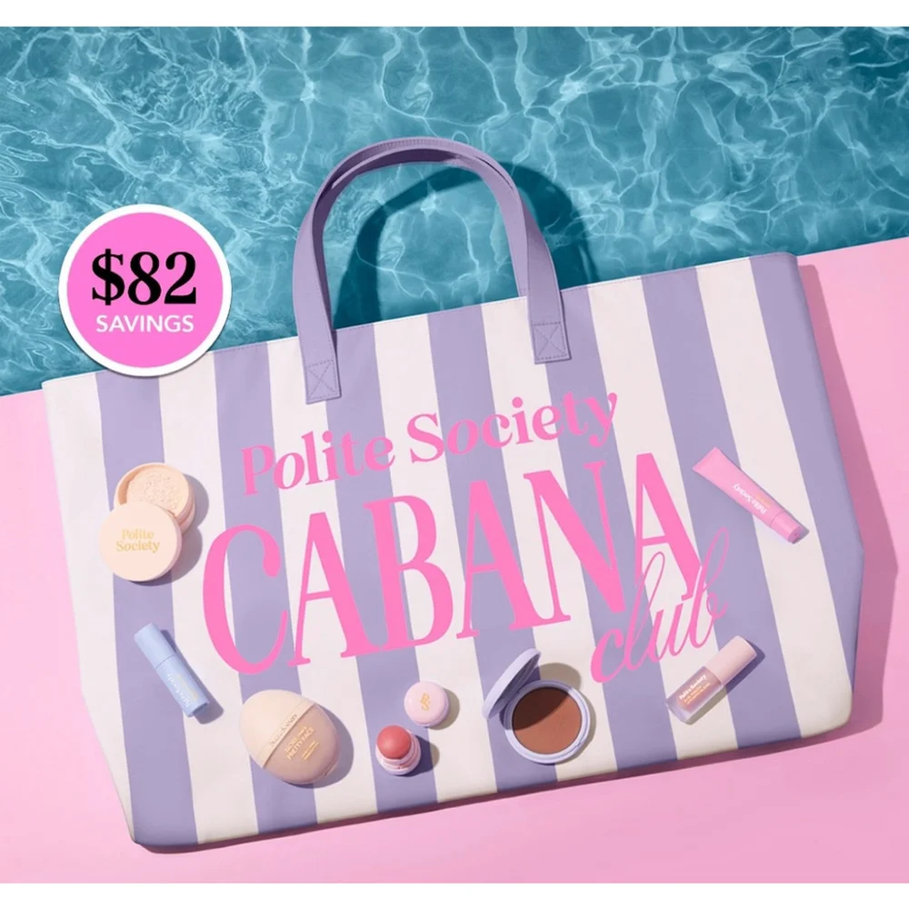 Polite Society Big A$$Tote Bag‎ (Cabana Club Edition)